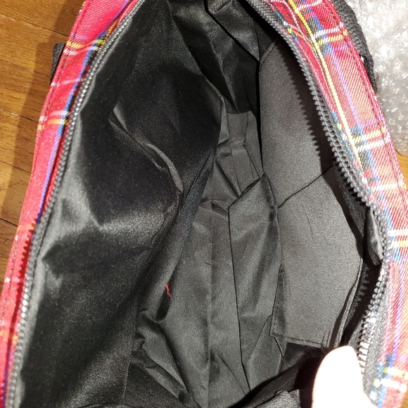 Red Plaid And Grommets Tote Bag - Picture 7 of 10